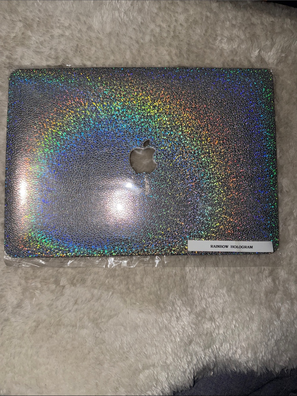 Apple Holographic Rainbow Glitter 13” Laptop Case
